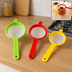 Plastic Multipurpose Tea and Coffee Strainer (Pack of 3)