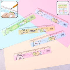 Cute cartoon plastic ruler set for kidsâ€™ school use