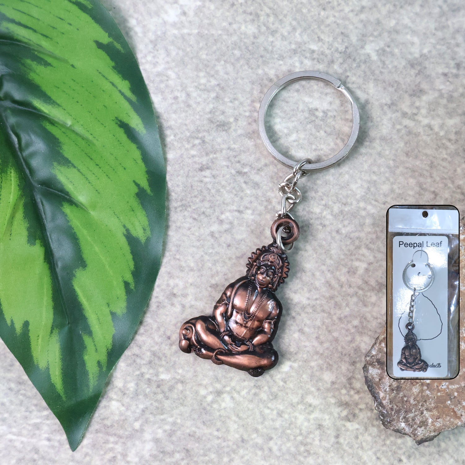 Hanuman Metal Keychain Set (2 Pc Mix Design)