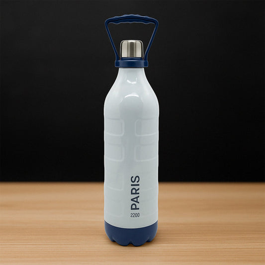 Insulated Water Bottle (2200ml): Leakproof, BPA-Free, Handle & Strap (Sports)