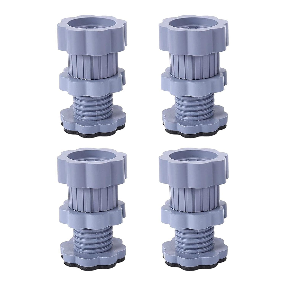 Adjustable Anti-Vibration Washing Machine Support Stand – Non-Slip PVC Lifting Stand (4 Pc Set)