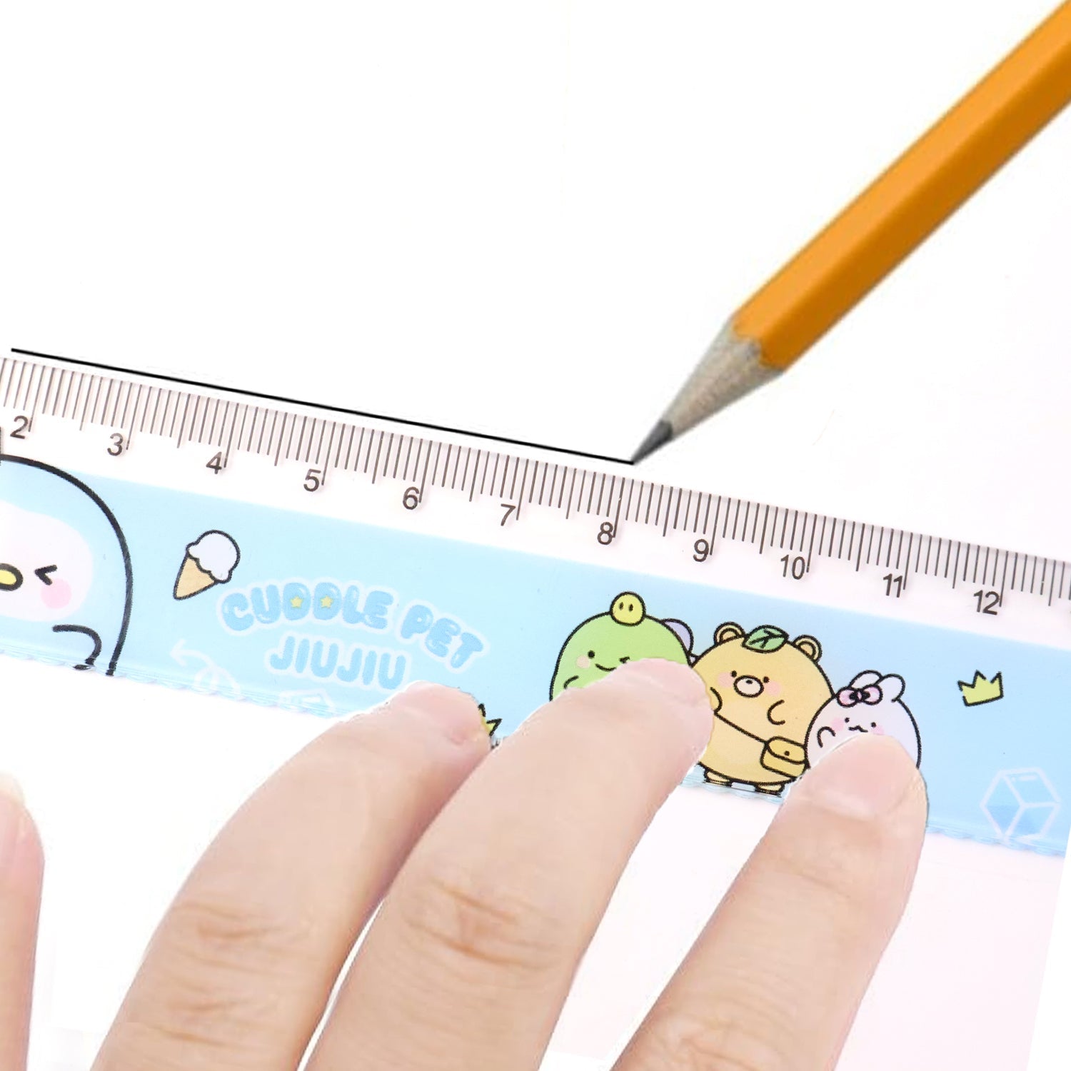 Durable cartoon-themed ruler for kids