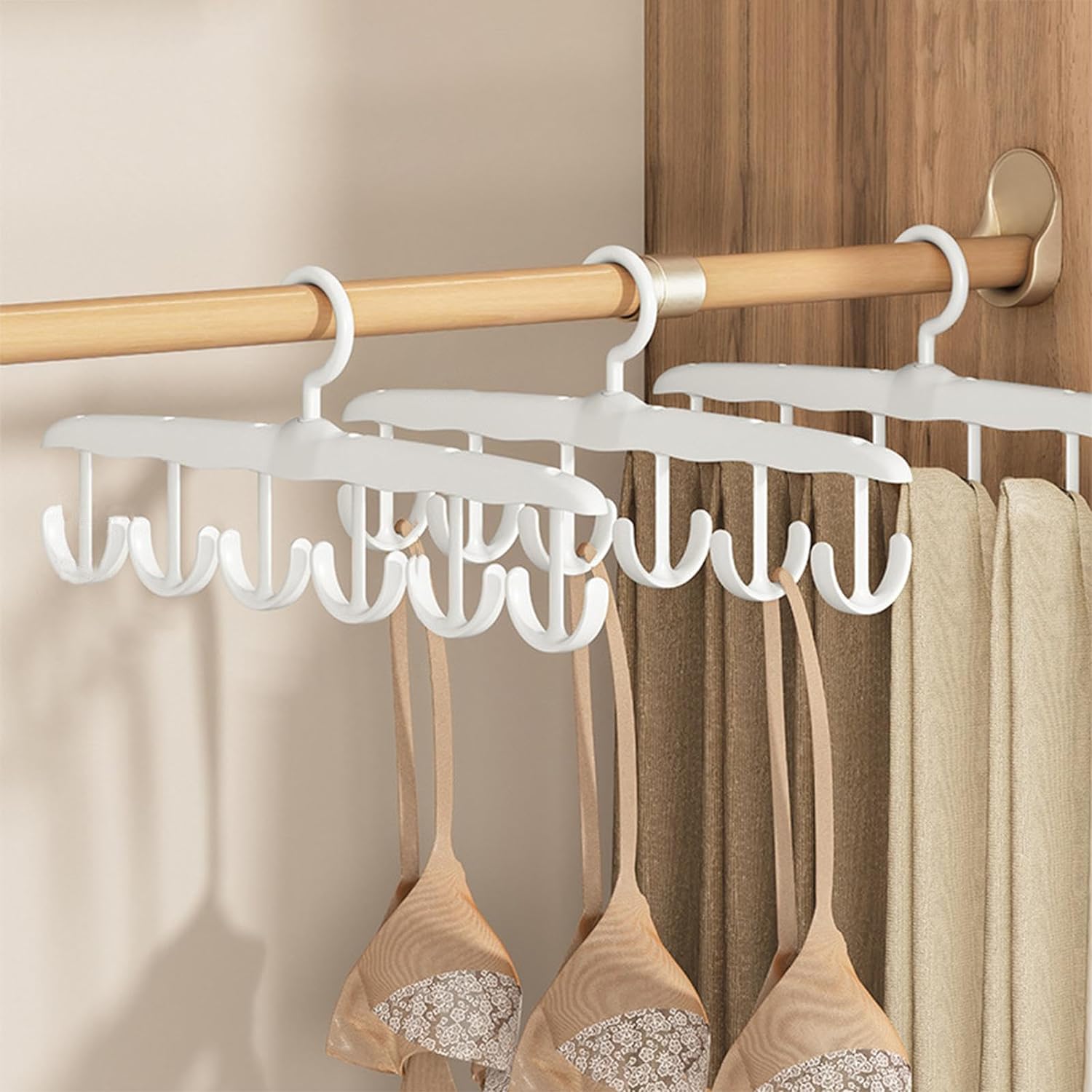 Rotatable Tank Top Hanger – Space Saving Closet Organizer for Dorms & Apartments (12-Hook)