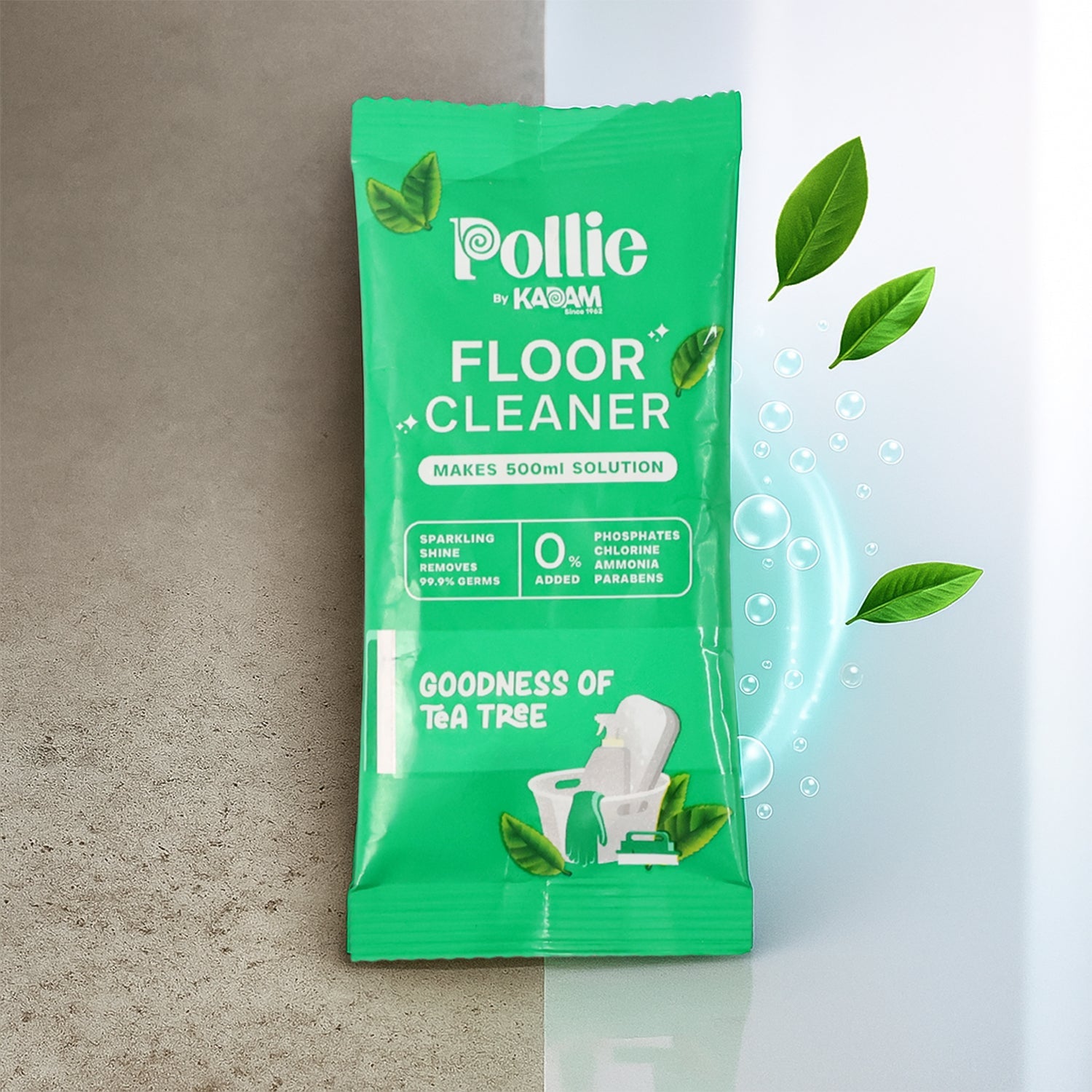 Pollic Kadam Concentrated Floor Cleaner Sachet â€“ Tea Tree Fragrance (50 Gm)