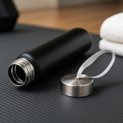 Customize Portable Stainless Steel Water Bottle with Strap (Approx 250ML)