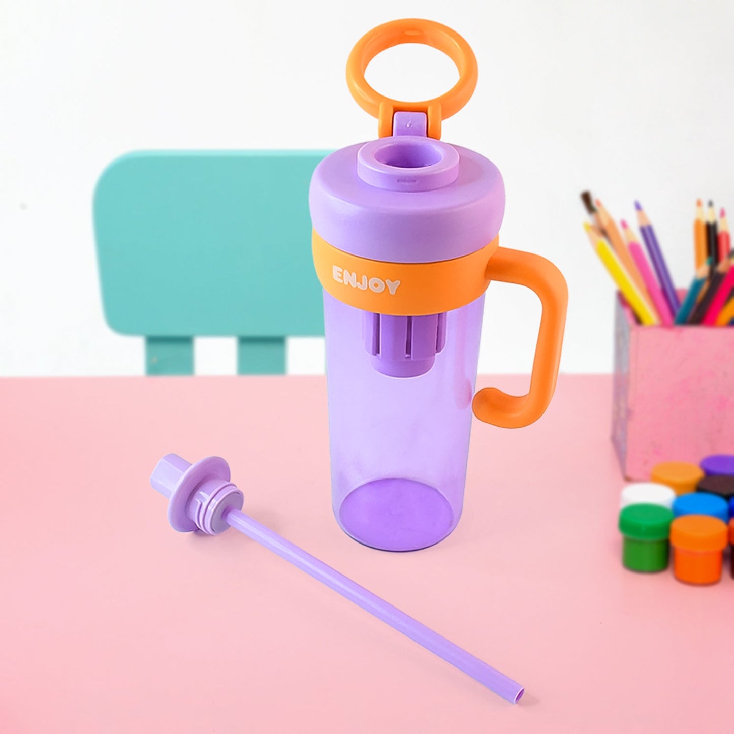 Premium Plastic Water Bottle Approx 600ML (1 Pc)