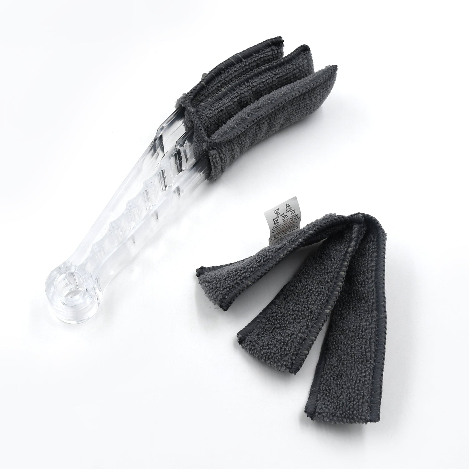 Window Blind Cleaner Brush with Microfiber Sleeves – Dusting Tool for Shutters & AC (1 Pc)