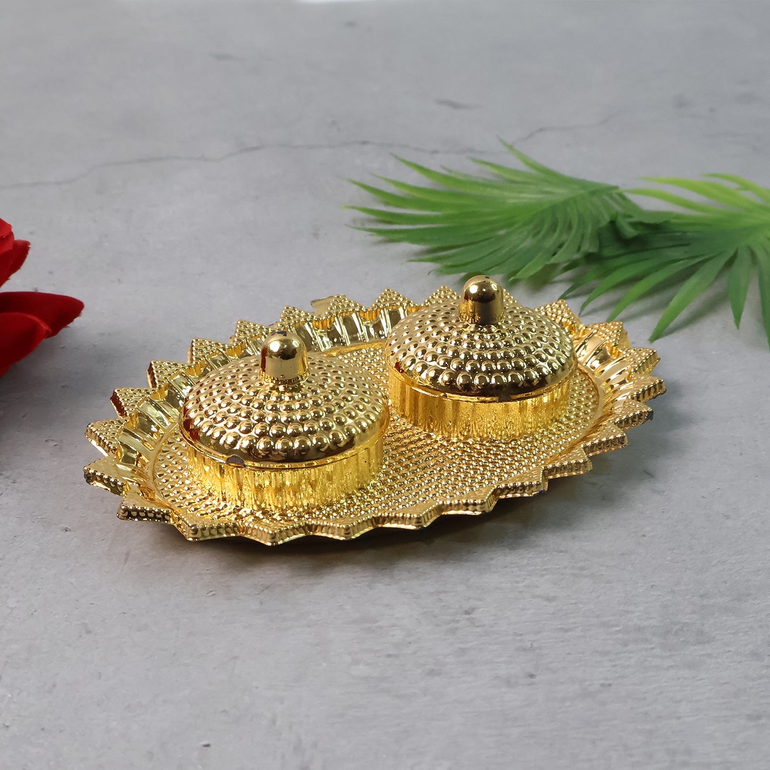 Pooja Kumkum / Roliâ€“Chawal Holder - (1 Pc)