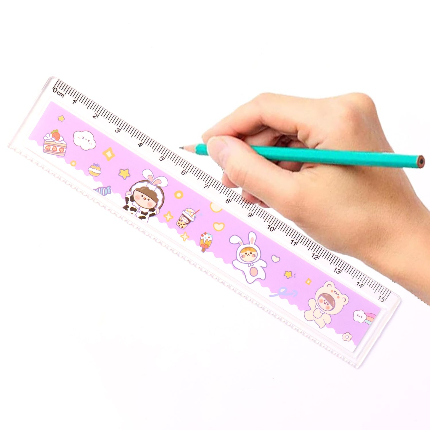 Kidsâ€™ plastic cartoon ruler
