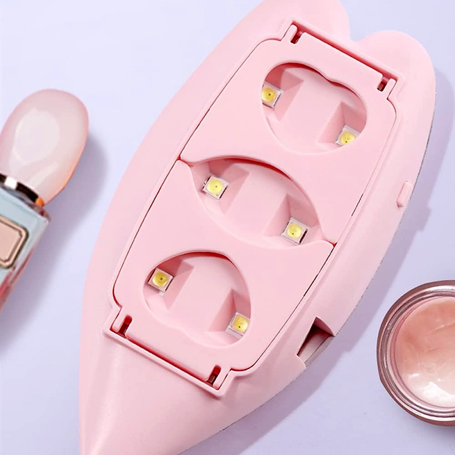 Mini Nail Lamp 6W UV LED Dryer – Compact USB Nail Dryer for Gel Polish, Nail Art, Home & Salon Use (1 Pc)