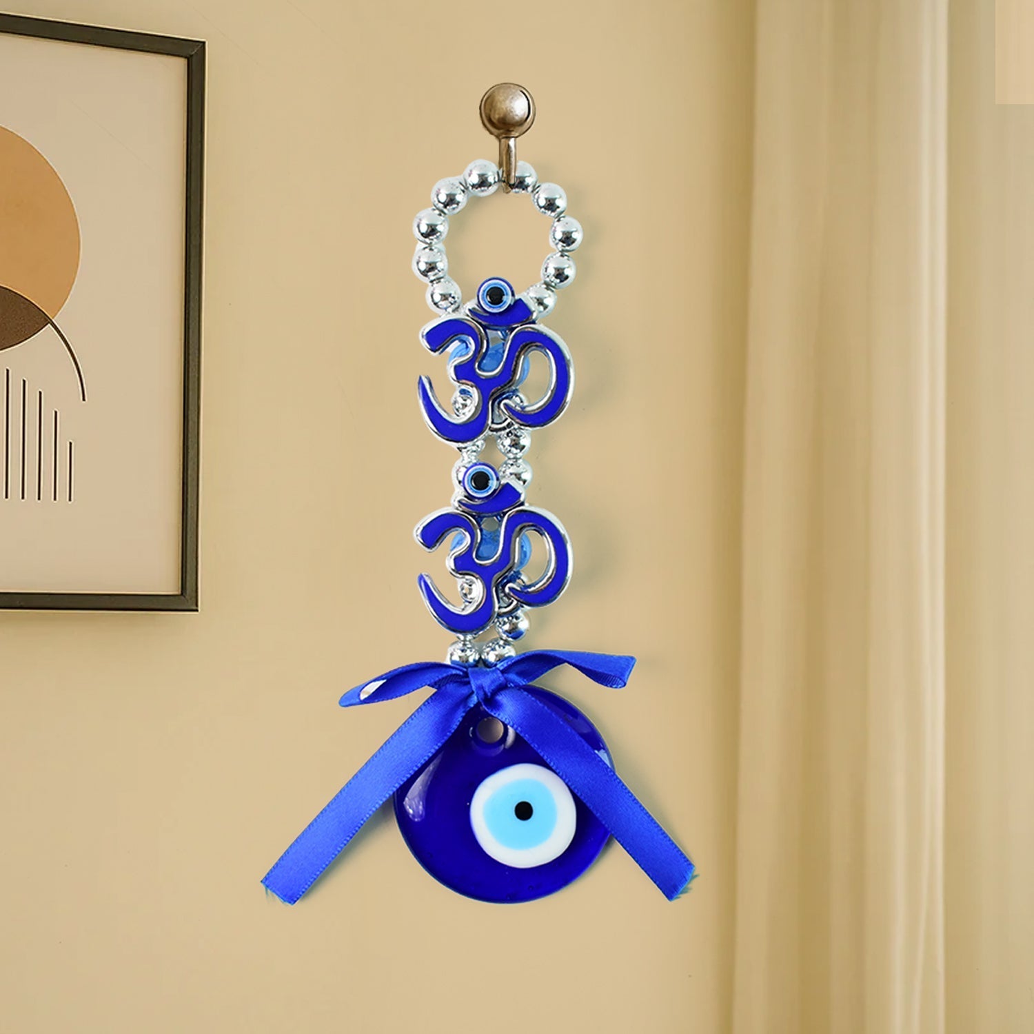 Decorative Double OM Symbol Evil Eye Hanging (1 Pc)
