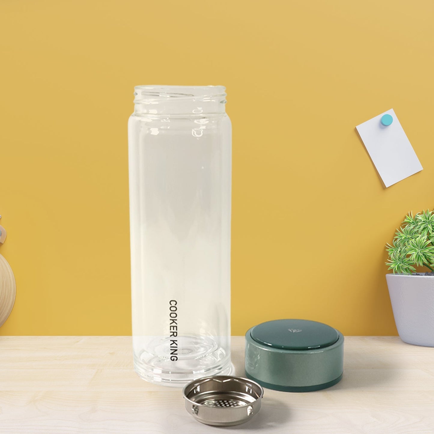 Customize Double Wall Glass Infuser Tea Mug (280ml Approx / 1 Pc)