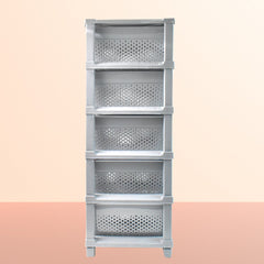 Multi-Purpose Anti-Slip 5 Layer Modular Drawer Storage System