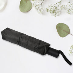 2 Fold Manual Umbrella – Wind, Sun & Rainproof with Steel Shaft & Wrist Strap