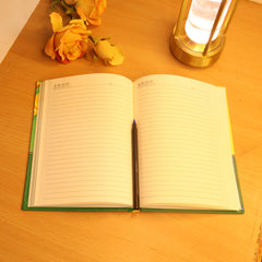 Hardcover Ruled Notebook with Calendar & 160 Pages 22x16 cm (1 Pc)