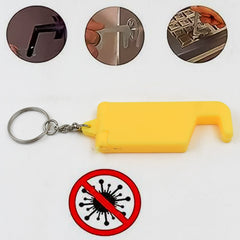 Customized Plastic Keychain with Mobile Stand