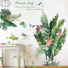 Large Plantain Leaf Wall Sticker 