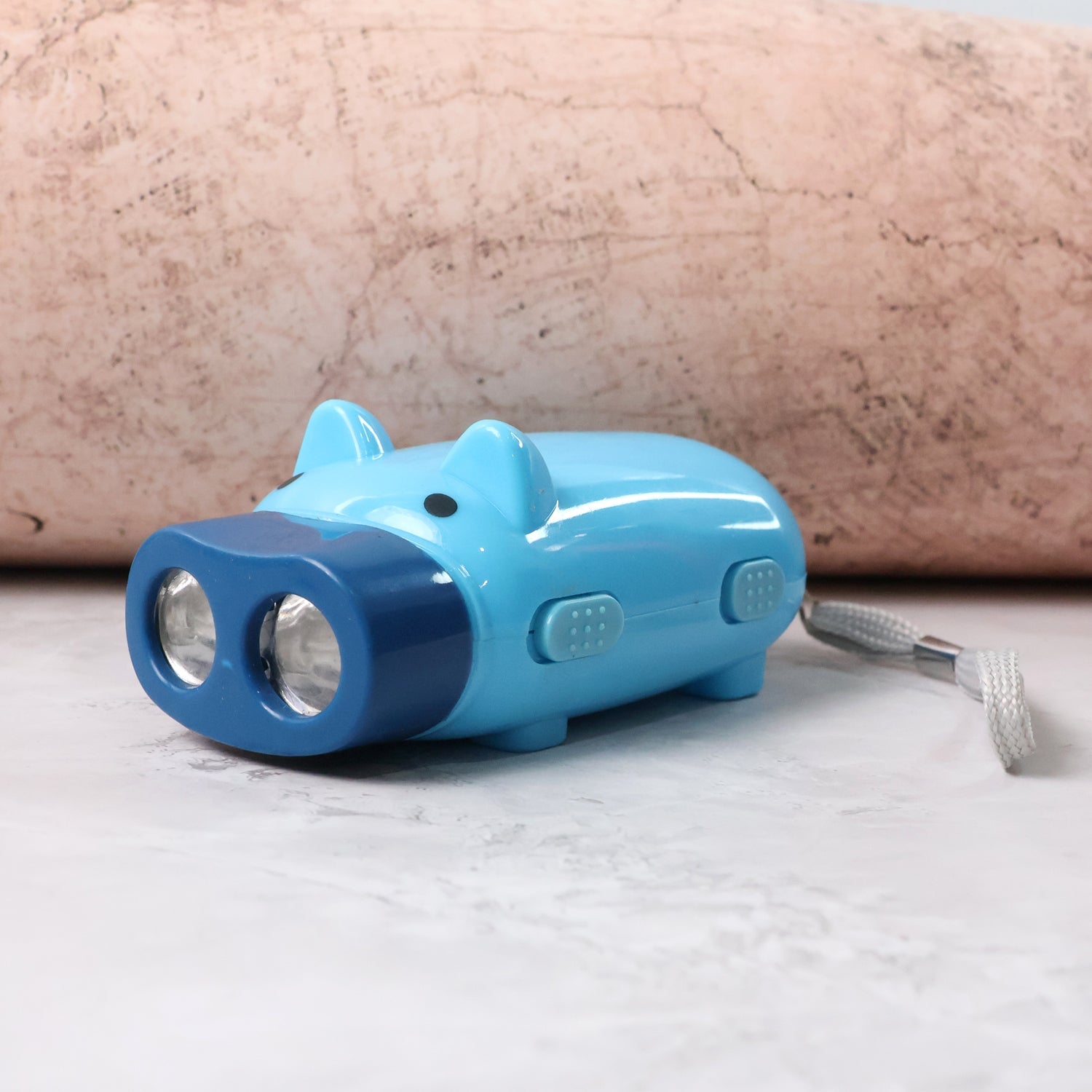 2-LED Hand Press Torch â€“ Battery-Free Hand Crank Flashlight