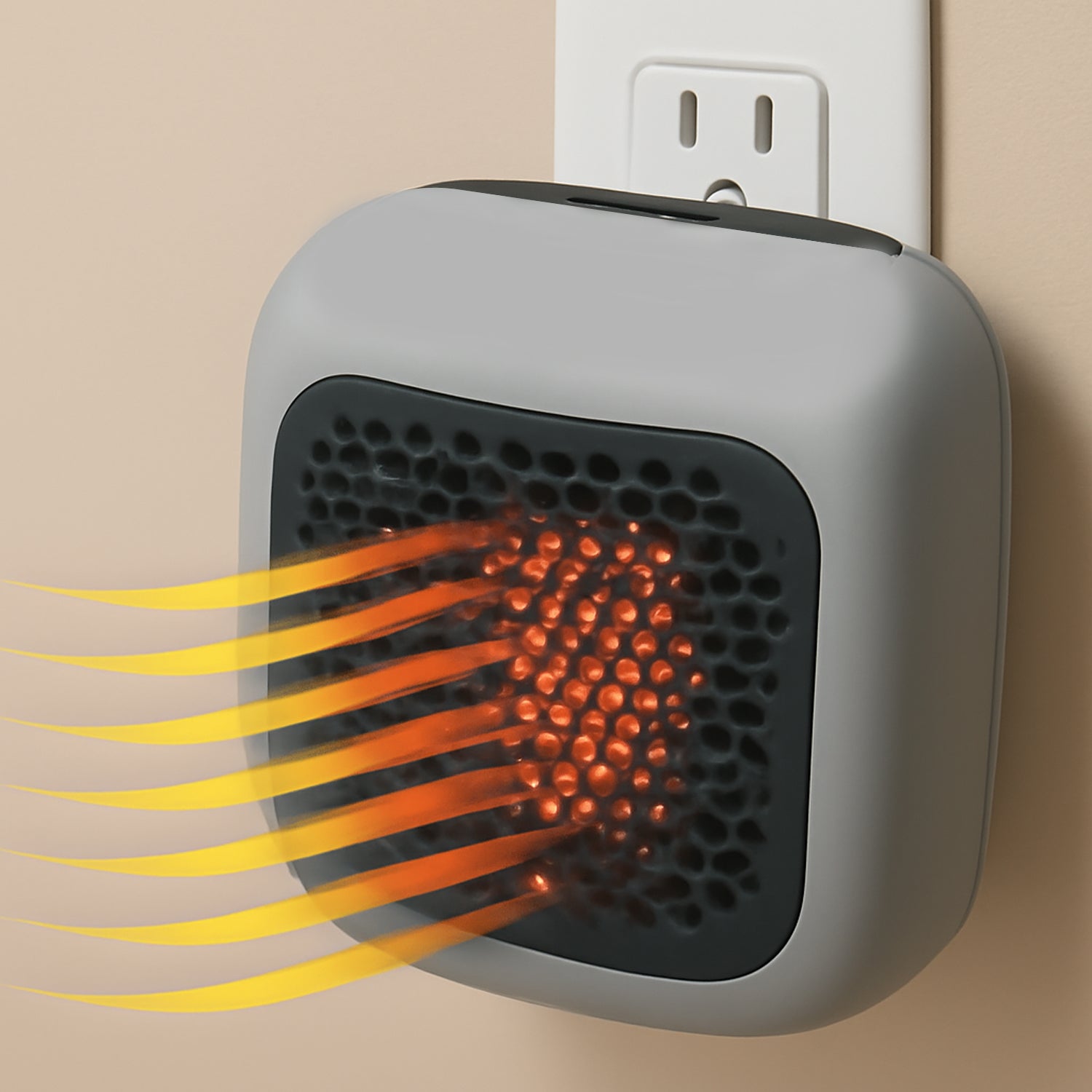 600W Wall-Mounted Plug-In Room Heater (1 Pc / With Conveter)
