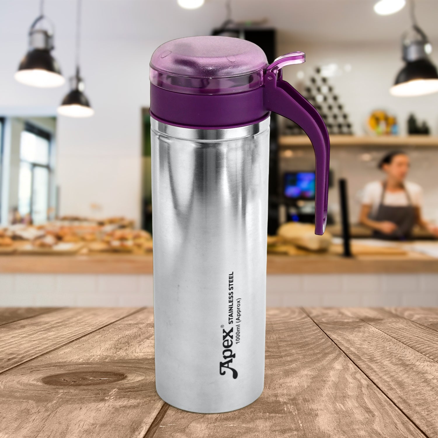 Customize Apex 1000ml Approx. Stainless Steel Oil Pourer (1 Pc)
