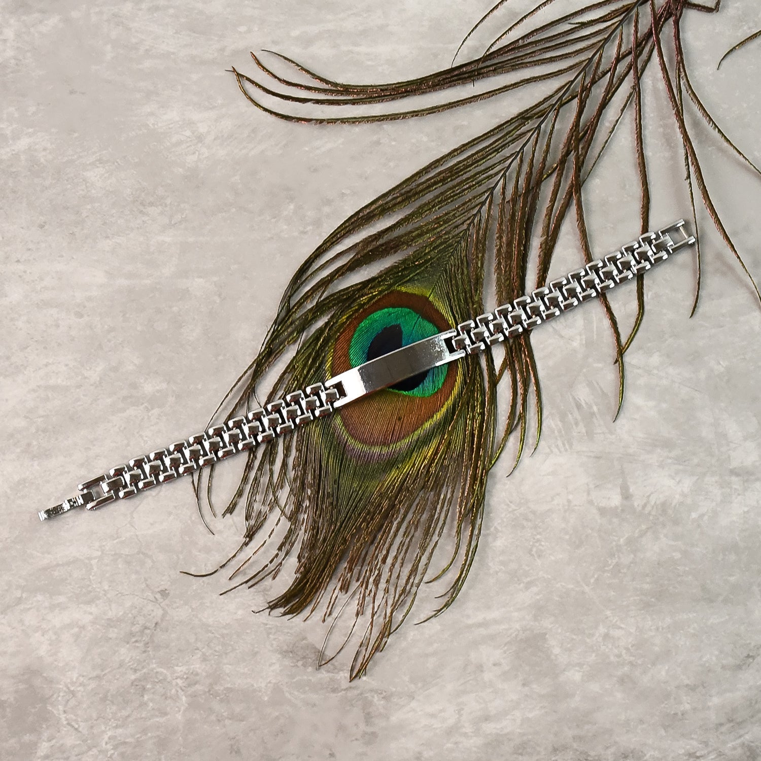 Customized / Personalized Stainless Steel Bracelet for Men (1 Pc)