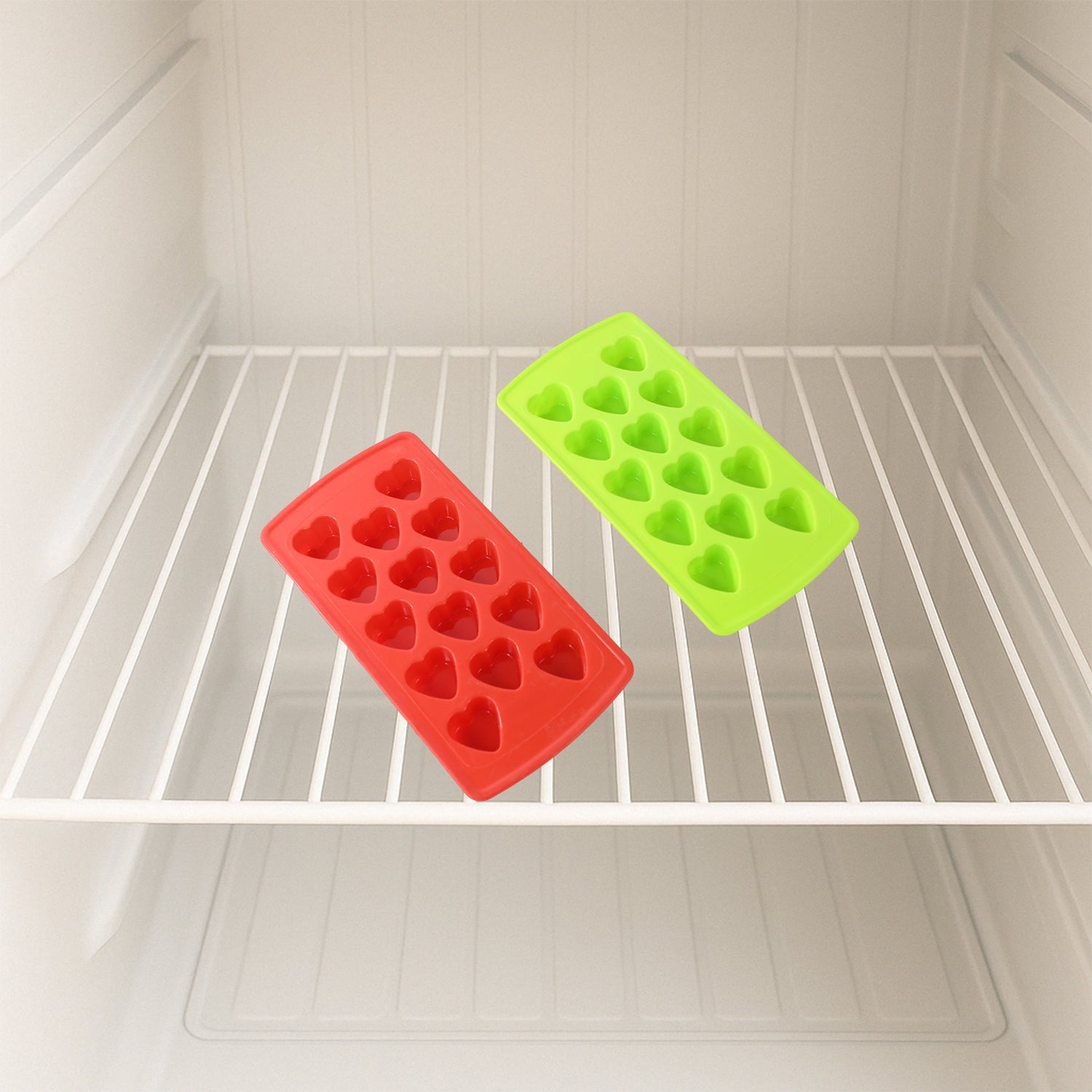 Plastic Ice Cube Tray Set (4 Pc)