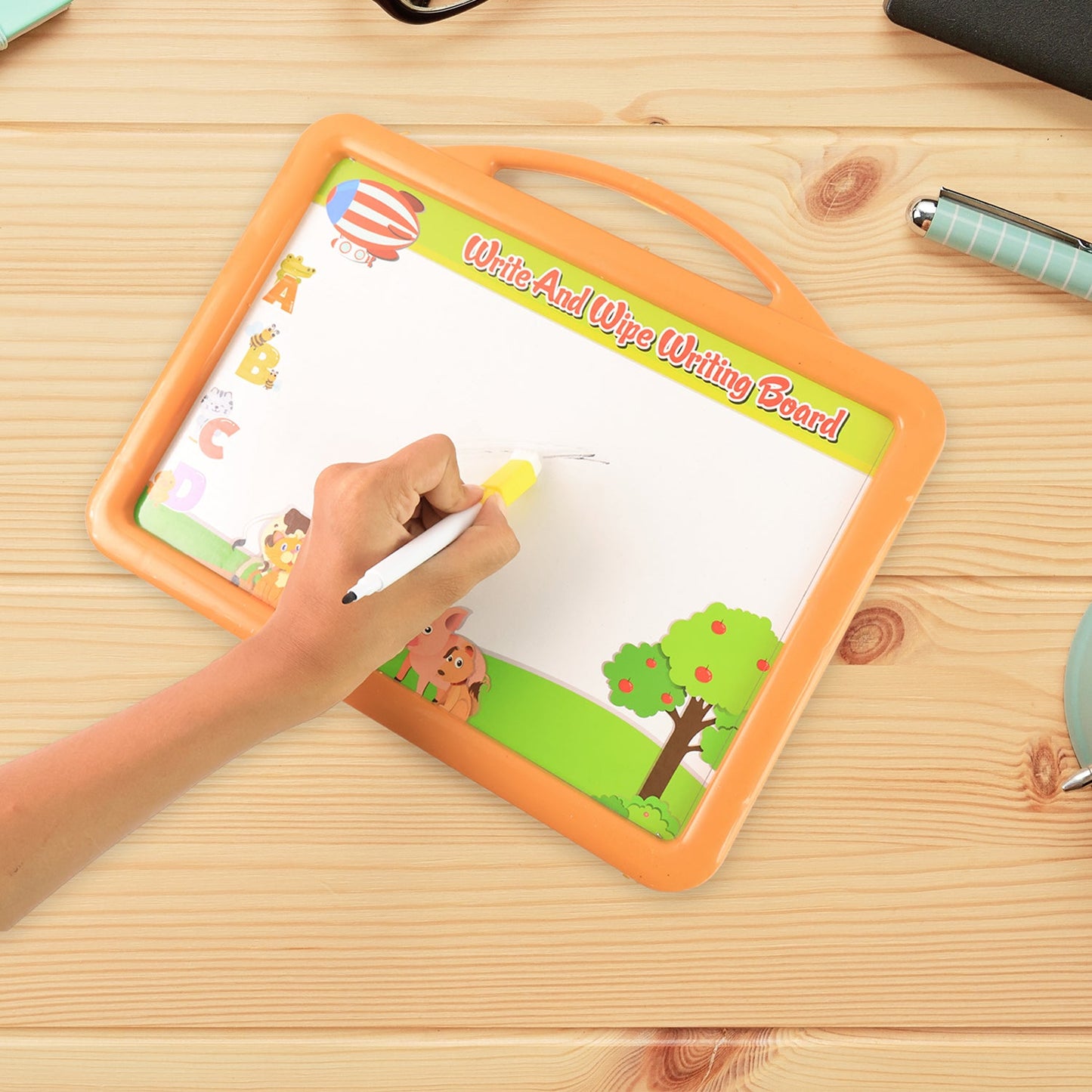 Dry Erase & Chalkboard Combo Board for Kids â€“ Educational Toy