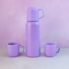 Insulated Purple Flask Set