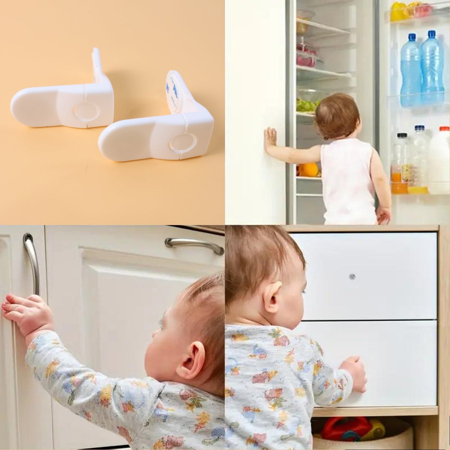 Baby Safety Cabinet Lock (2 Pc Set)
