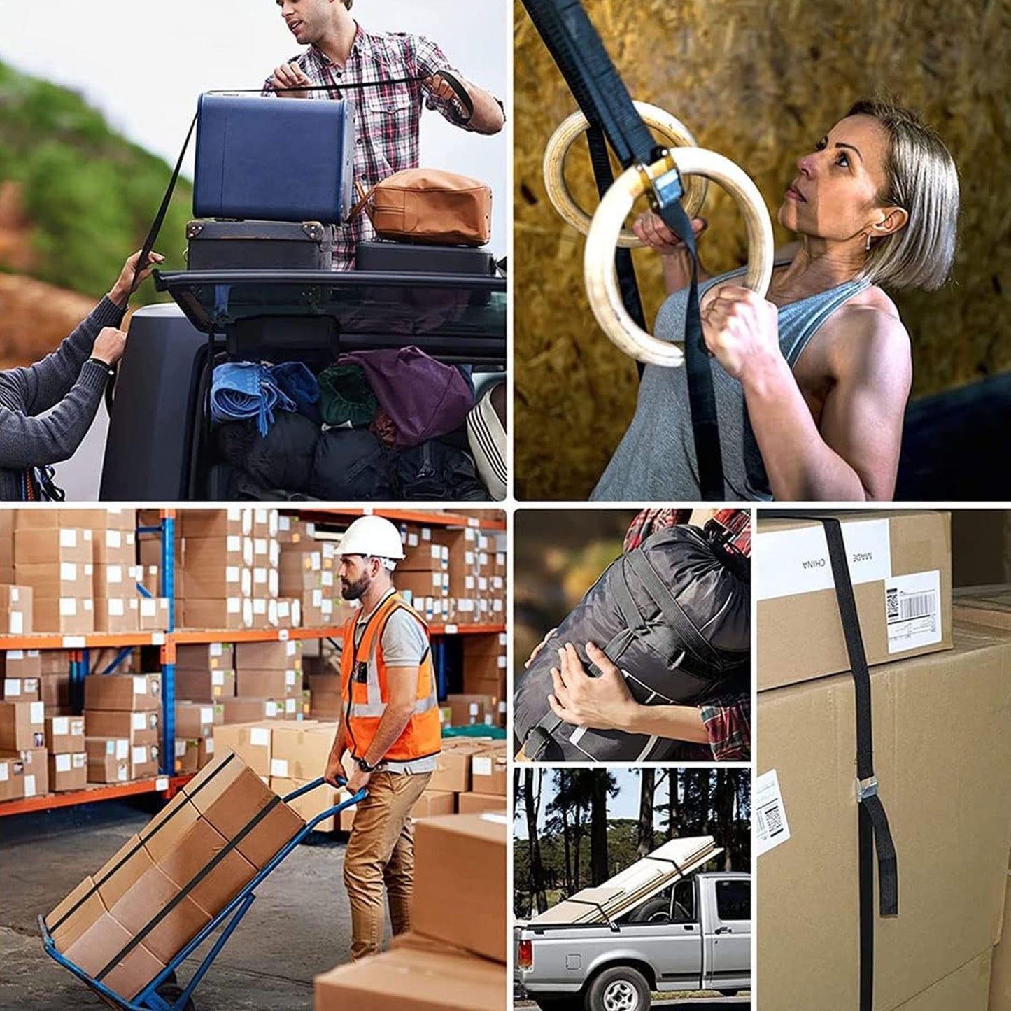 Heavy-Duty Luggage Tie Down Strap Set â€“ (2 Pc / 75 cm)