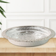 Decorative Silver Finish Plastic Pooja 