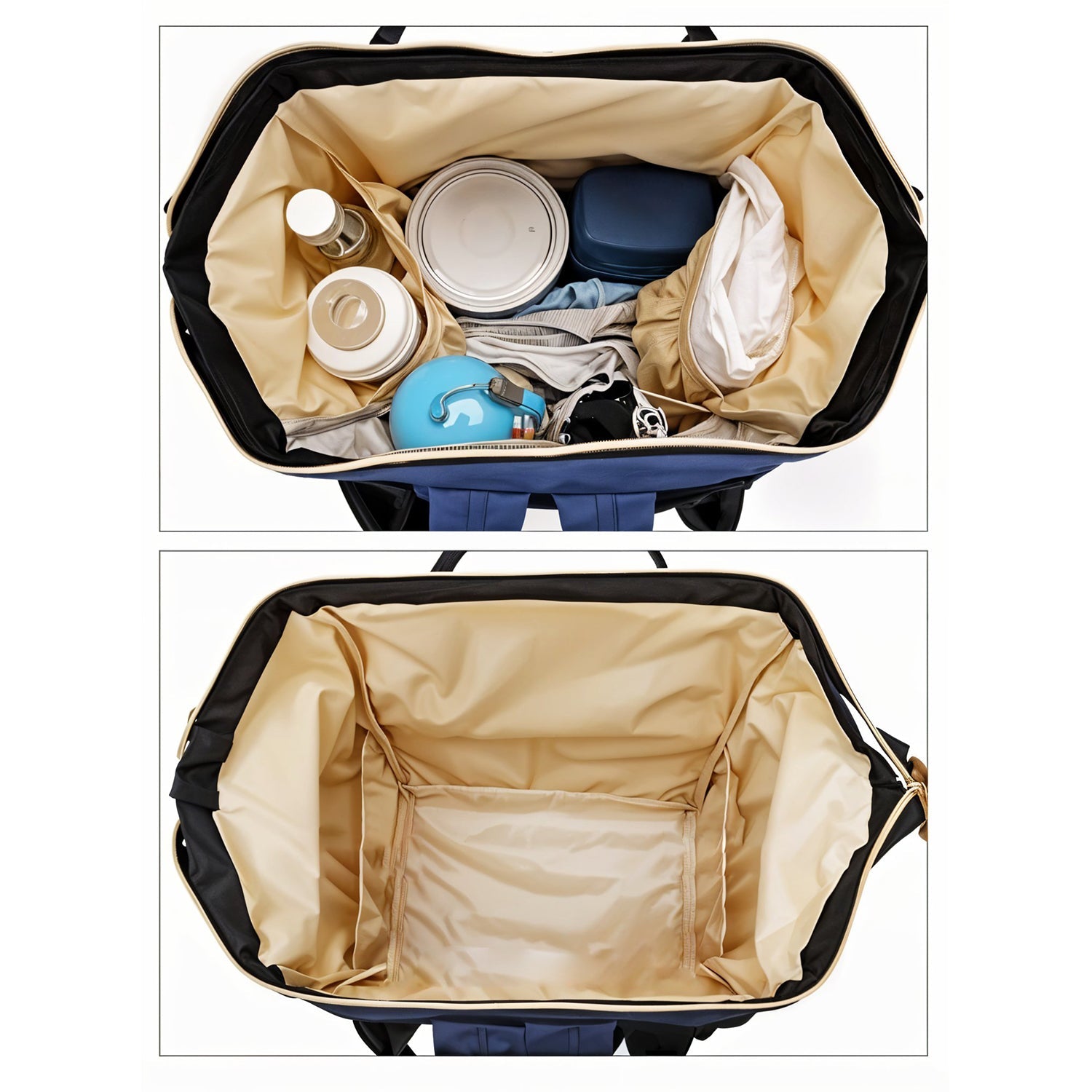 Multipurpose Large Capacity Mom's Backpack Diaper Bag (1 Pc)