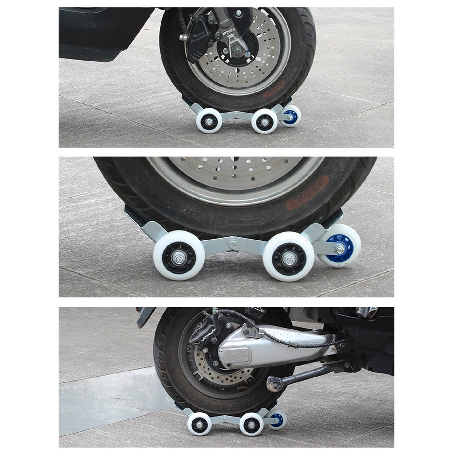 Universal Scooter/Bike Parking Support Roller with Heavy-Duty Wheels (1 Pc)