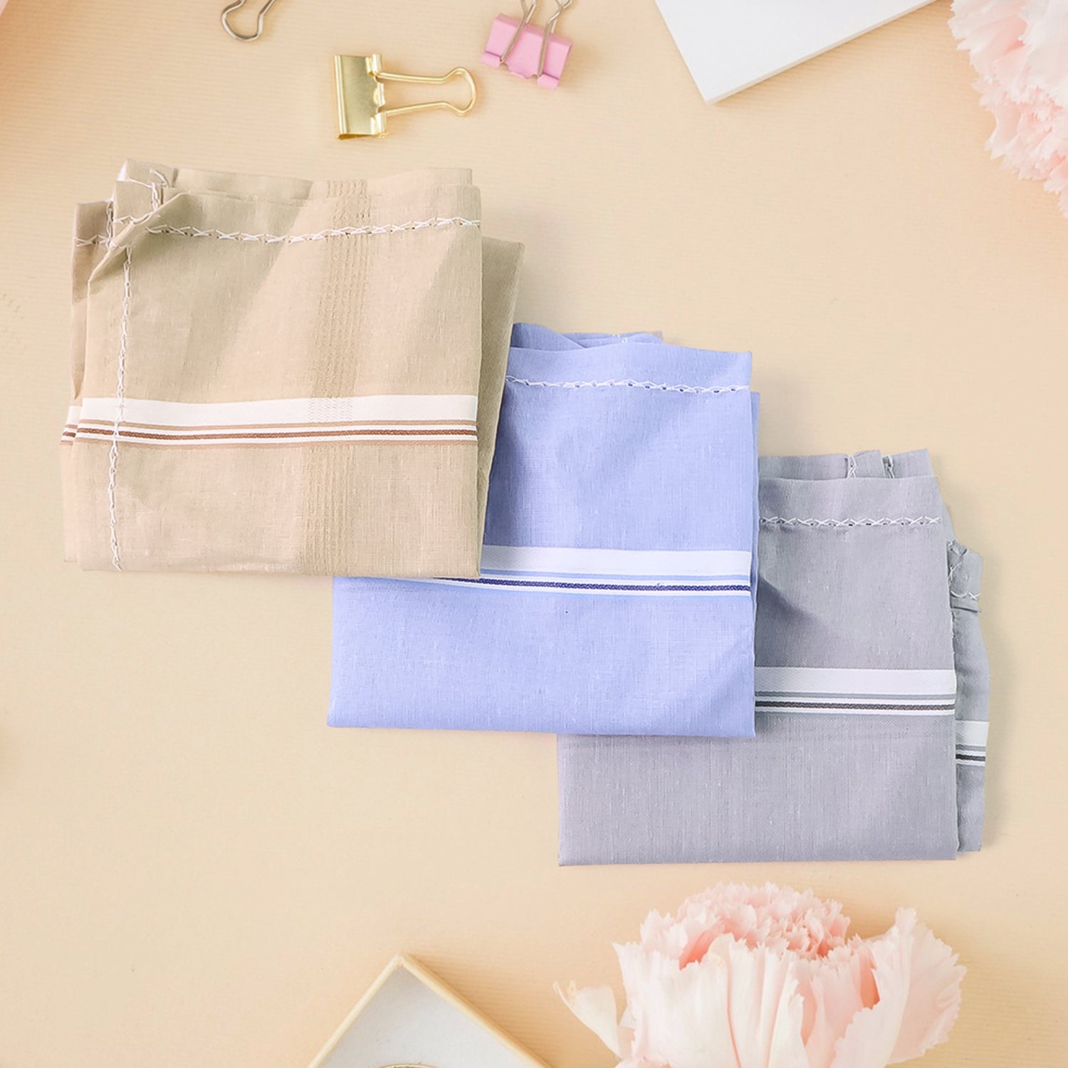 Premium Quality Soft Cotton Menâ€™s Handkerchief (40x40 cm / 1 Pc)