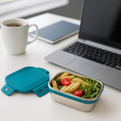 Apex Stainless Steel Mini Stack Plate Food Container (Approx 200 ML)