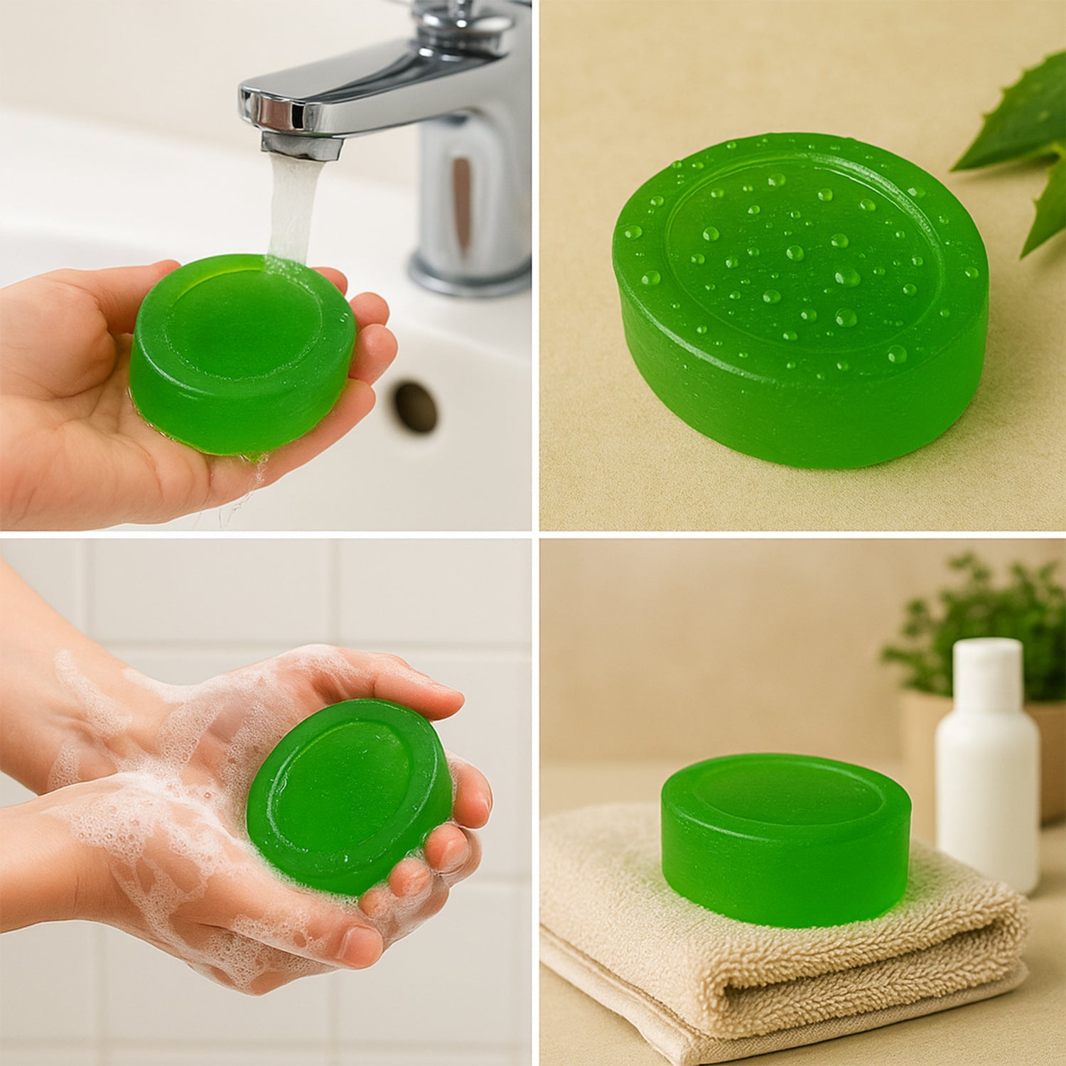 Doctor Chhoices Premium Aloe Vera Herbal Bath Soap (1 Pc)