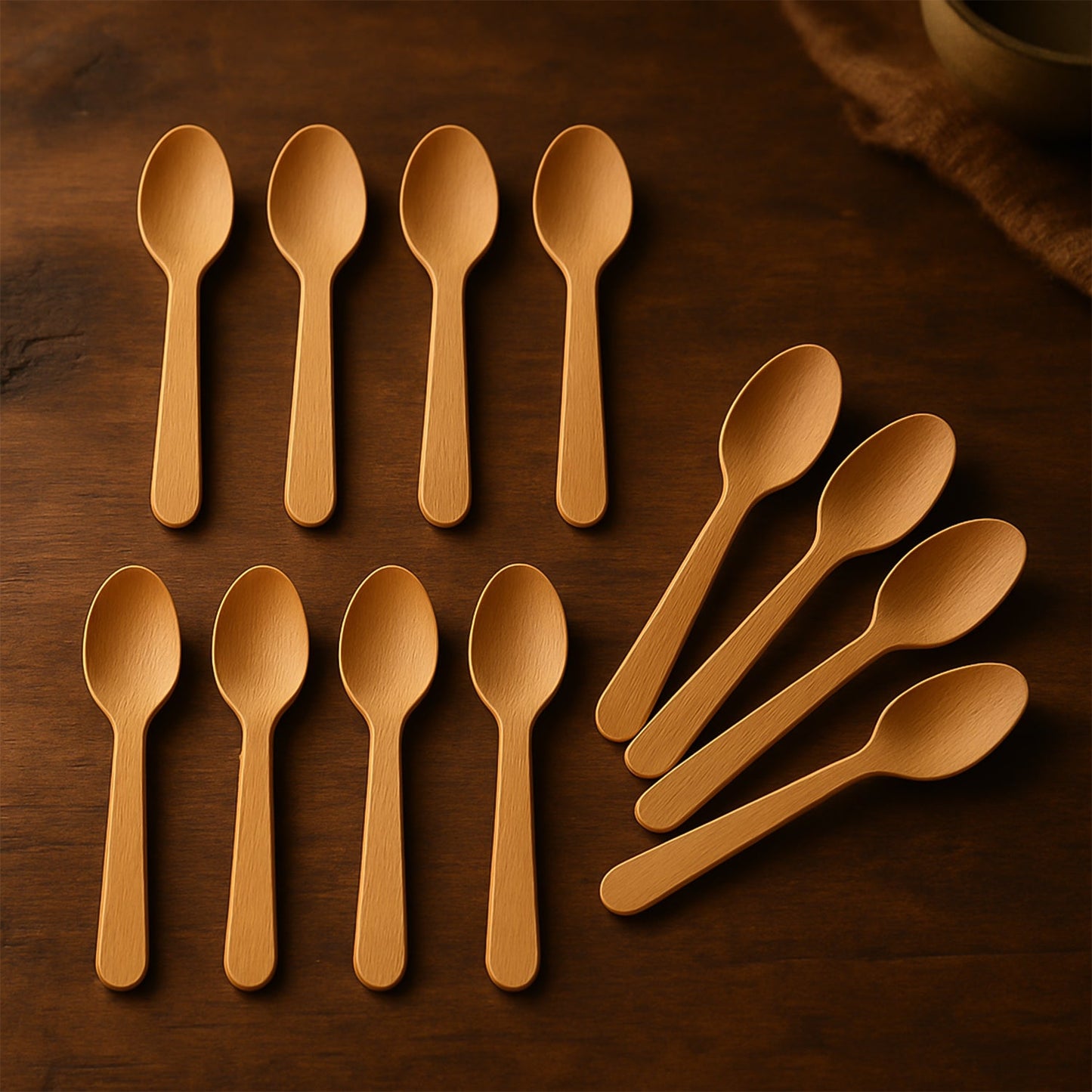 110mm Wooden Tea Spoon â€“ 30 Pcs Pack