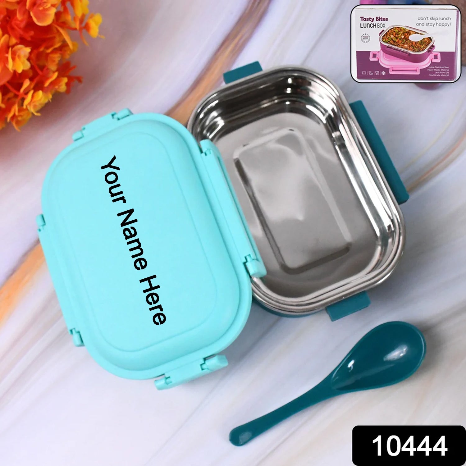 Customize Insulated Testy Stainless Steel Leakproof Lunch Box With Spoon (1 Set)