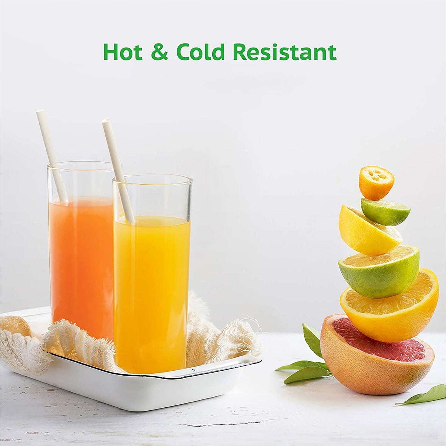 Paper Straw â€“ Plain 6 mm Diameter, 200 mm Length, 50 Pcs Pack