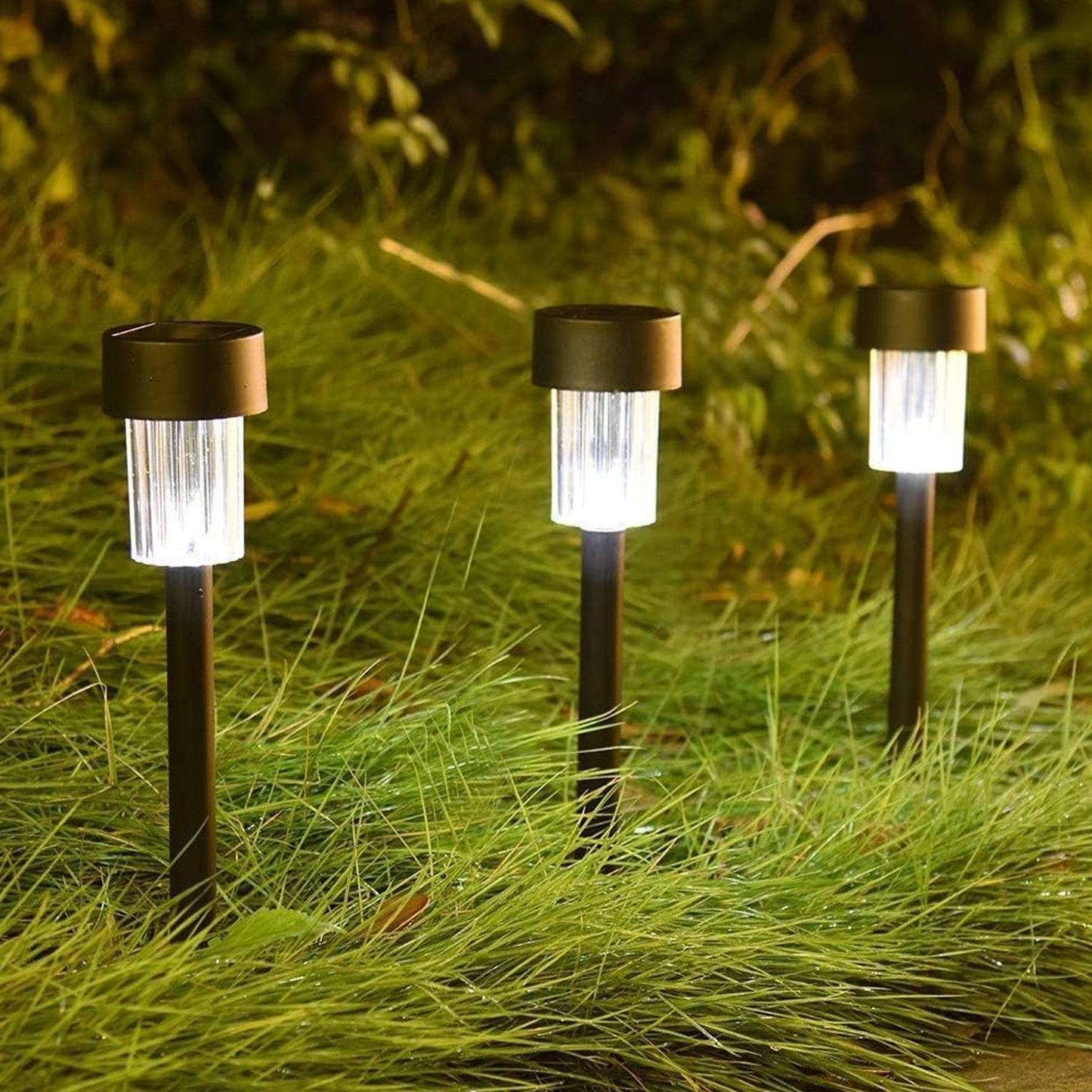 Solar Powered Garden Pathway Lights (10 Pc / Set)