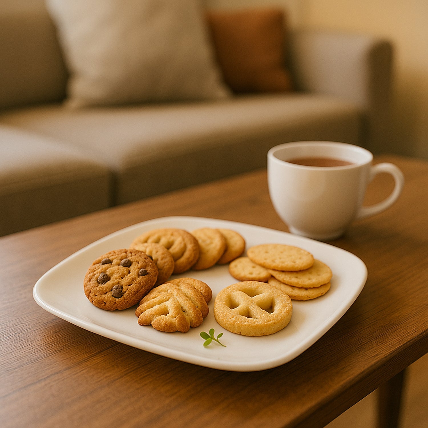 Plastic Square Dinner / Serving Plate â€“ 20 cm (1 Pc)