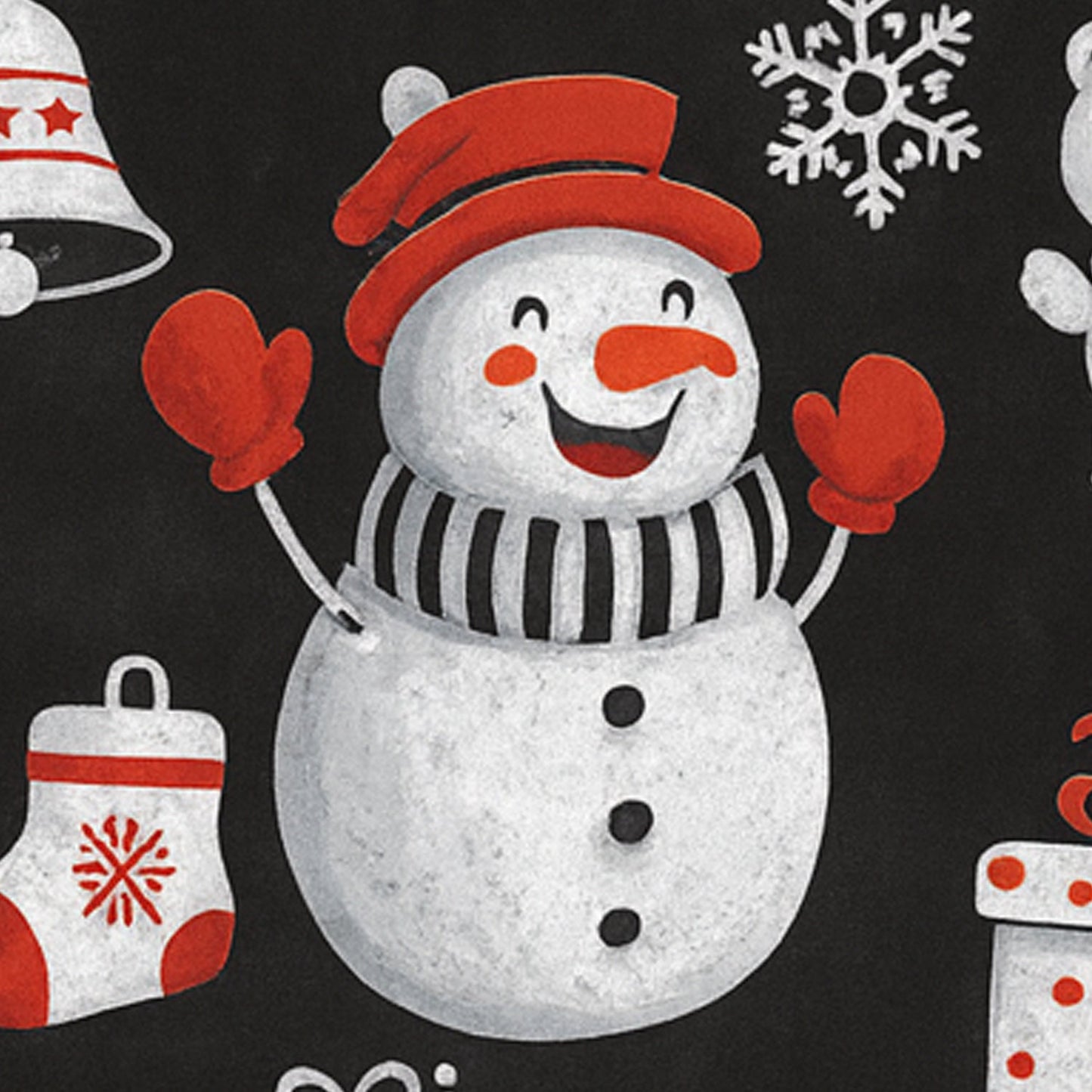 Christmas Theme Decorative Wall Sticker 90x60 cm â€“ (1 Pc)