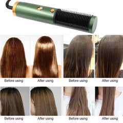 Hair Straightener Comb, Anti Scald Hot Comb Negative Ion Hair Straightener Brush Straightener 3 Gear Constant Temperature for Quick and Professional Hair Salon at Home (1200w), Hair accessories