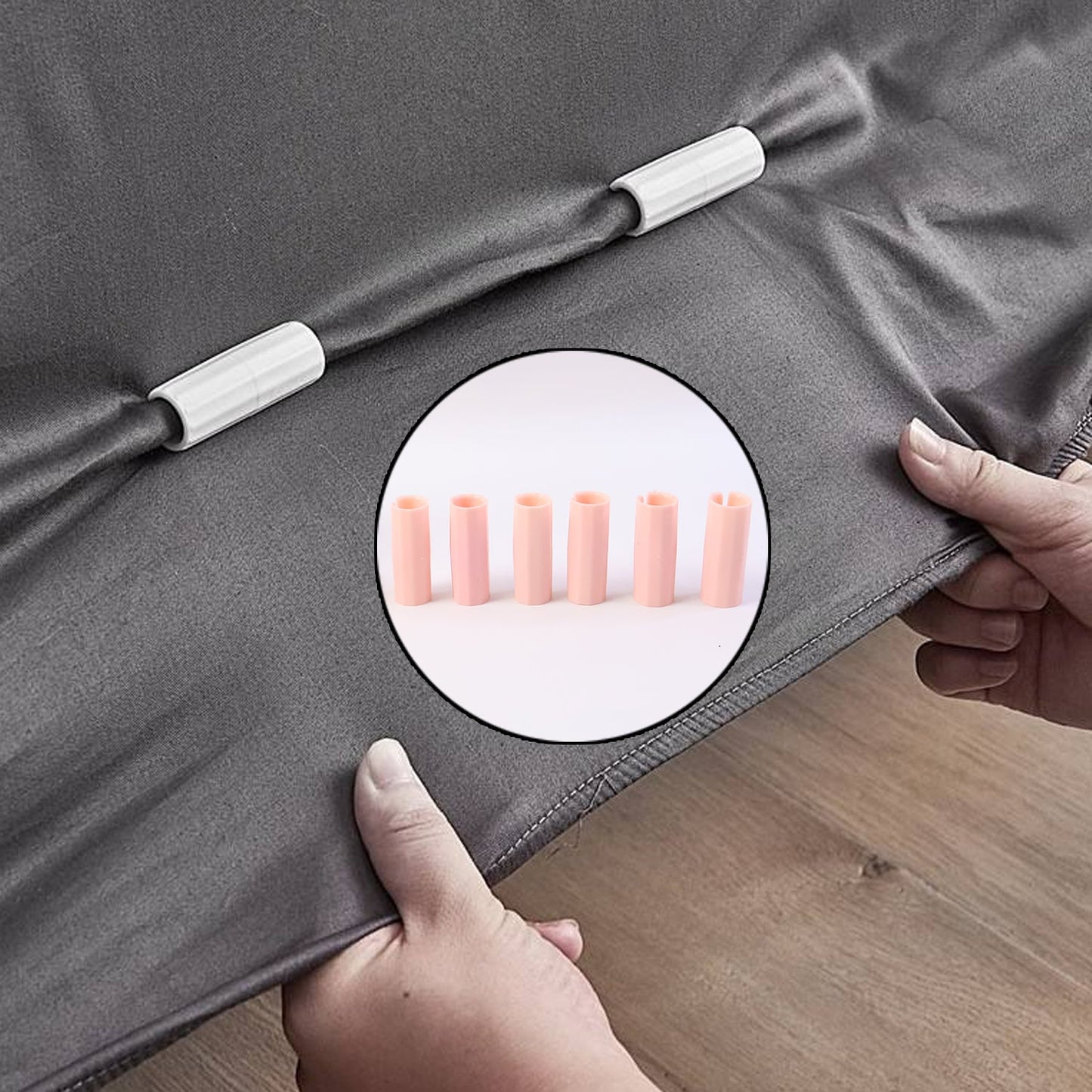 Universal Bed Sheet Holder Clip Set (Pack of 6)