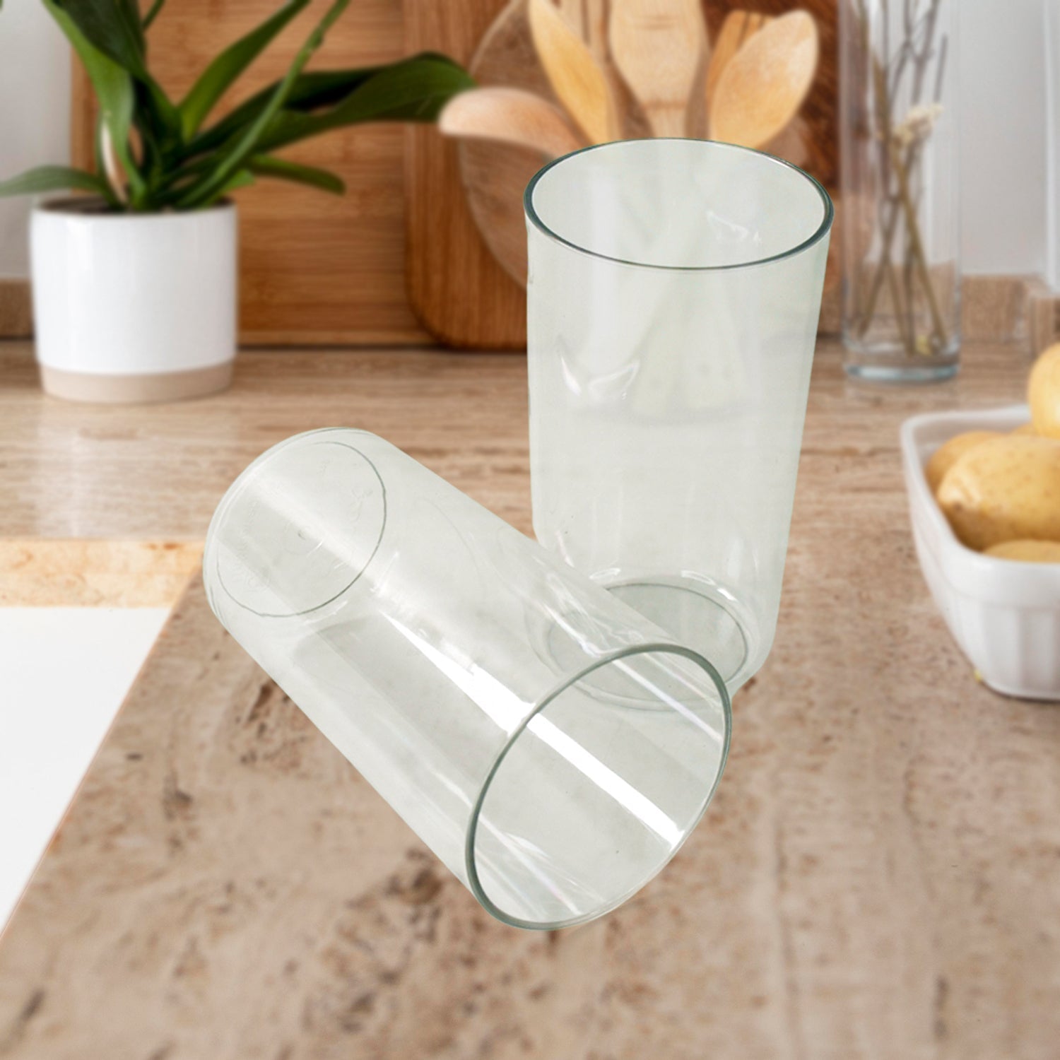 Apex Clear Plastic Tumbler / Glass Set – 6-Piece Unbreakable