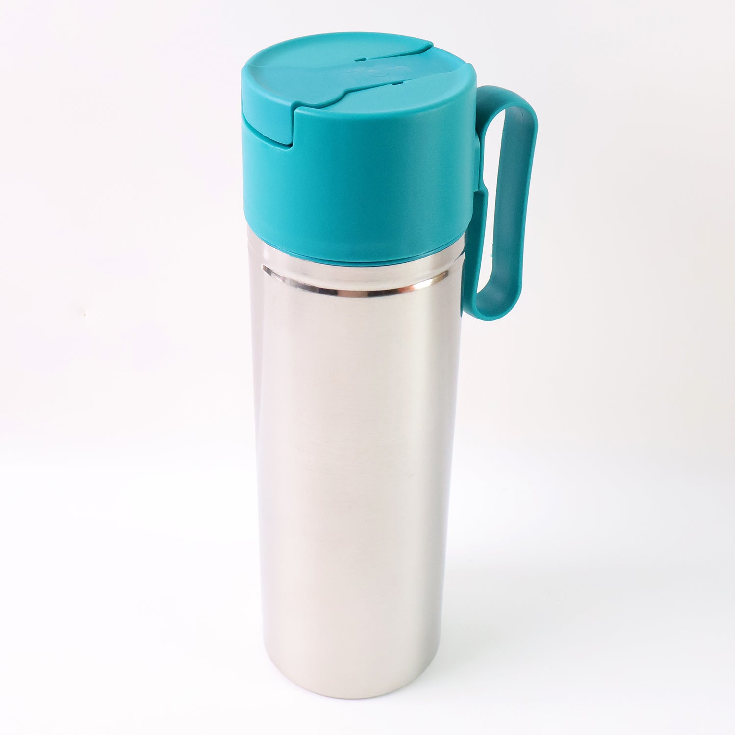 Stainless Steel Fresh Oil Pourer Bottle with Flip Lid and Handle Approx 1000ML (1 Pc)