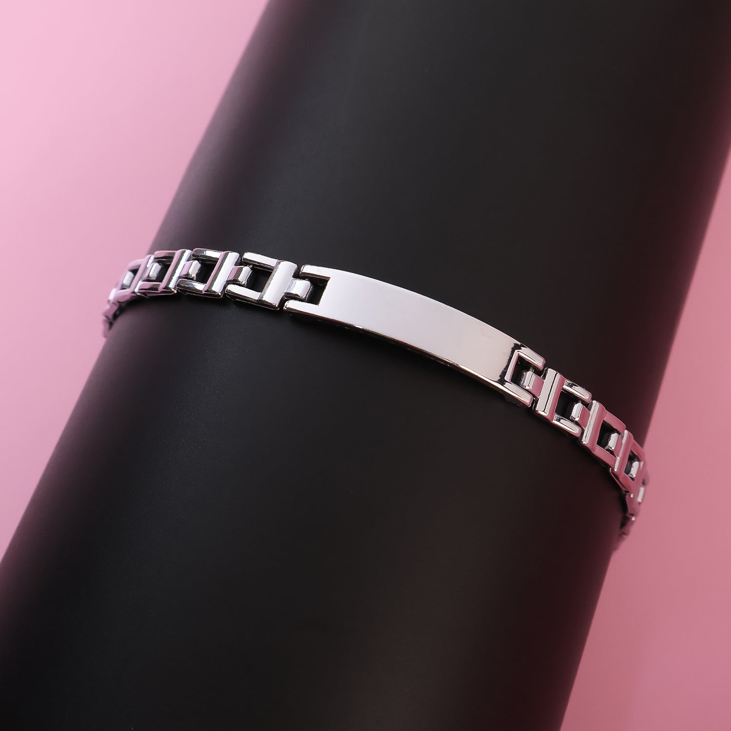 Customized Silver Link Bracelet (1 Pc)