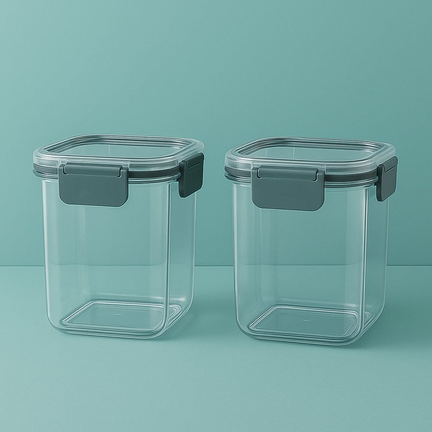 Apex Press Nâ€™ Lock Airtight Food Storage Container Set (2Pc/900ml) Approx