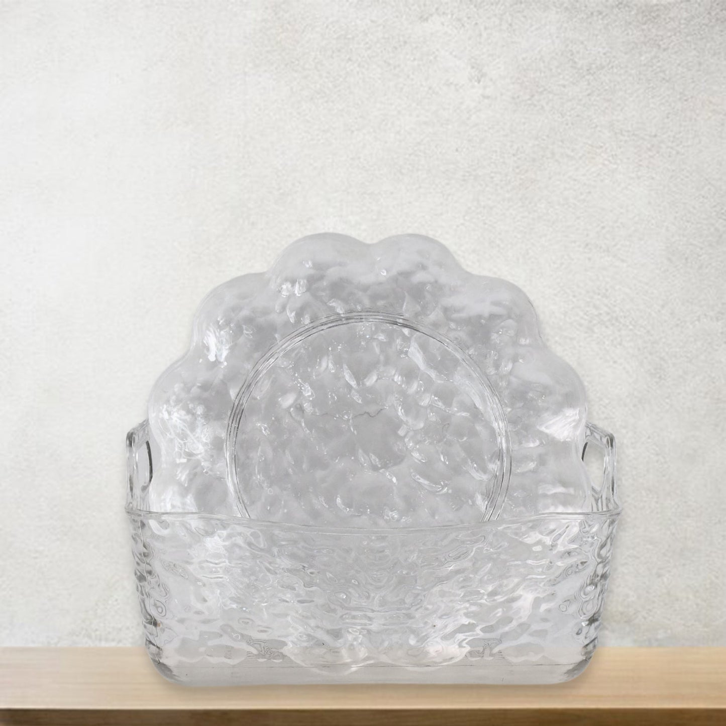 Plastic Household Flower Design Plates Dinner Plates Dish Tray (10 Pcs Set)