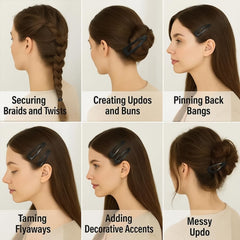 Metal Hair Clips Set (10 Pcs Set), Hair accessories